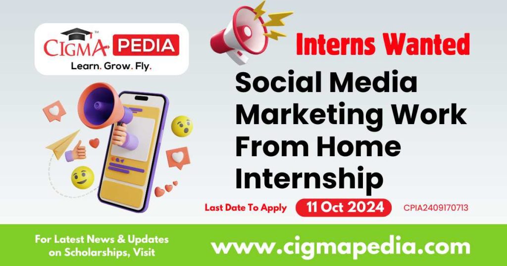 Social Media Marketing Work From Home Internship