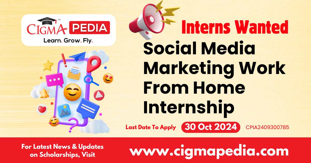 Social Media Marketing Work From Home Internship