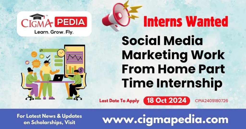 Social Media Marketing Work From Home Part Time Internship