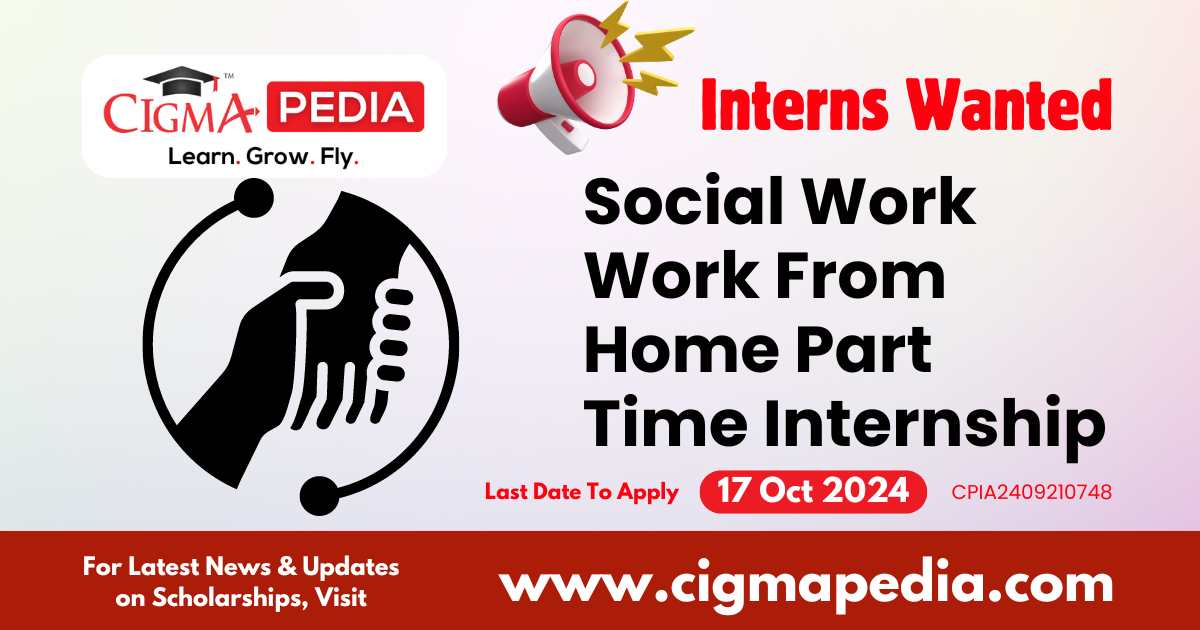 Social Work Work From Home Part Time Internship