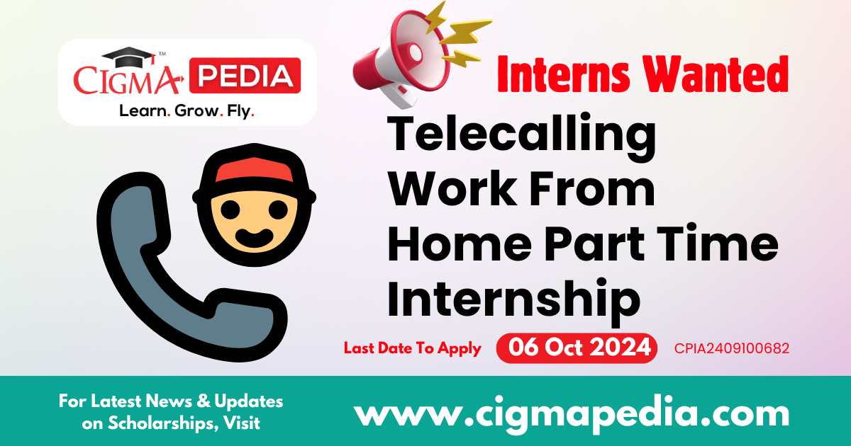 Telecalling Work From Home Part Time Internship