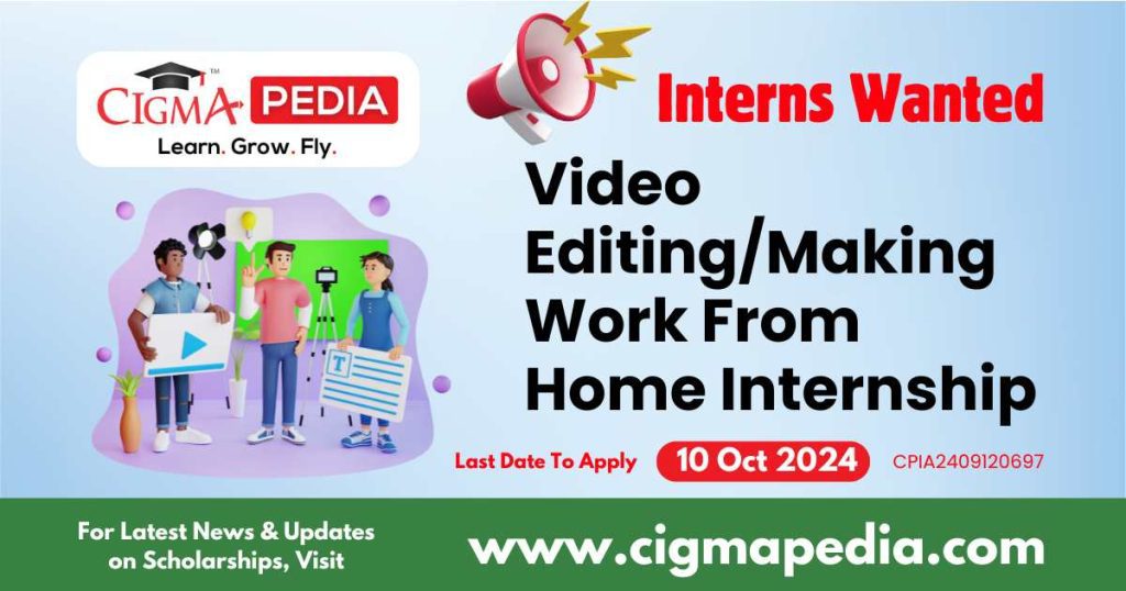 Video Editing/Making Work From Home Internship