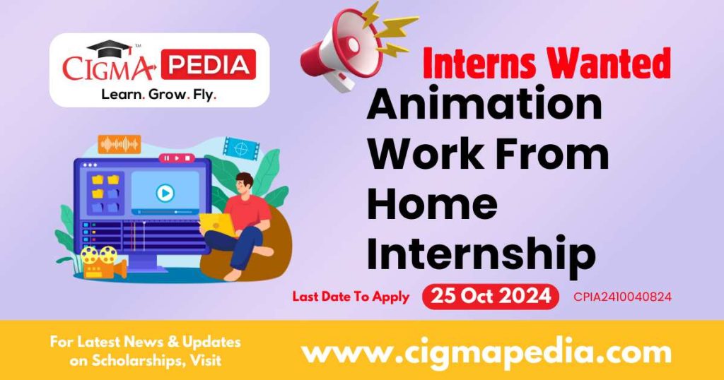 Animation Work From Home Internship