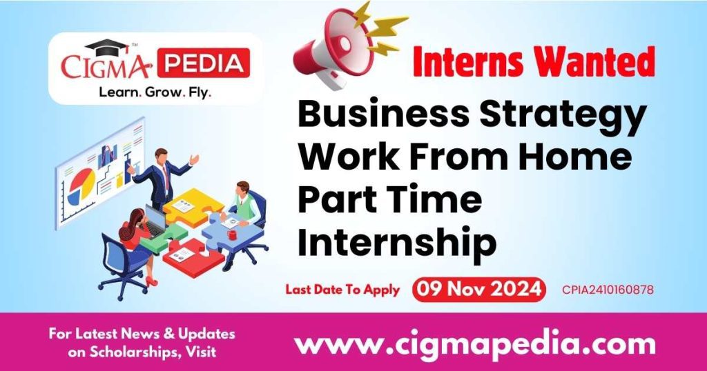 Business Strategy Work From Home Part Time Internship