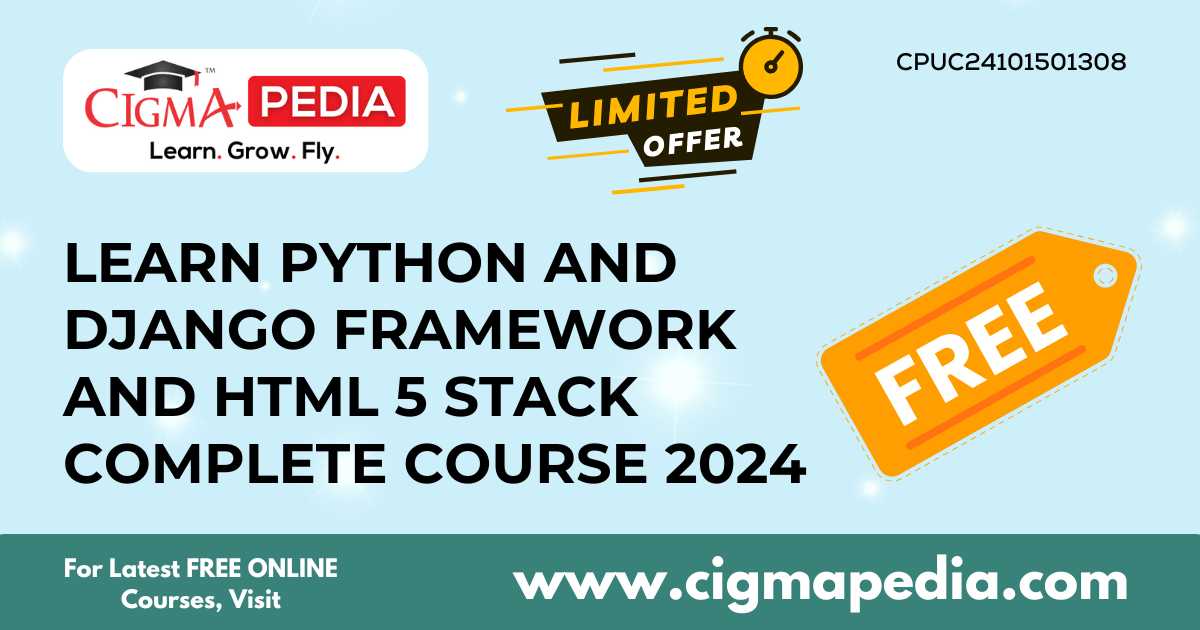 Learn Python And Django Framework And HTML 5 Stack Complete Course 2024 ...