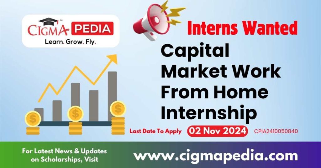 Capital Market Work From Home Internship