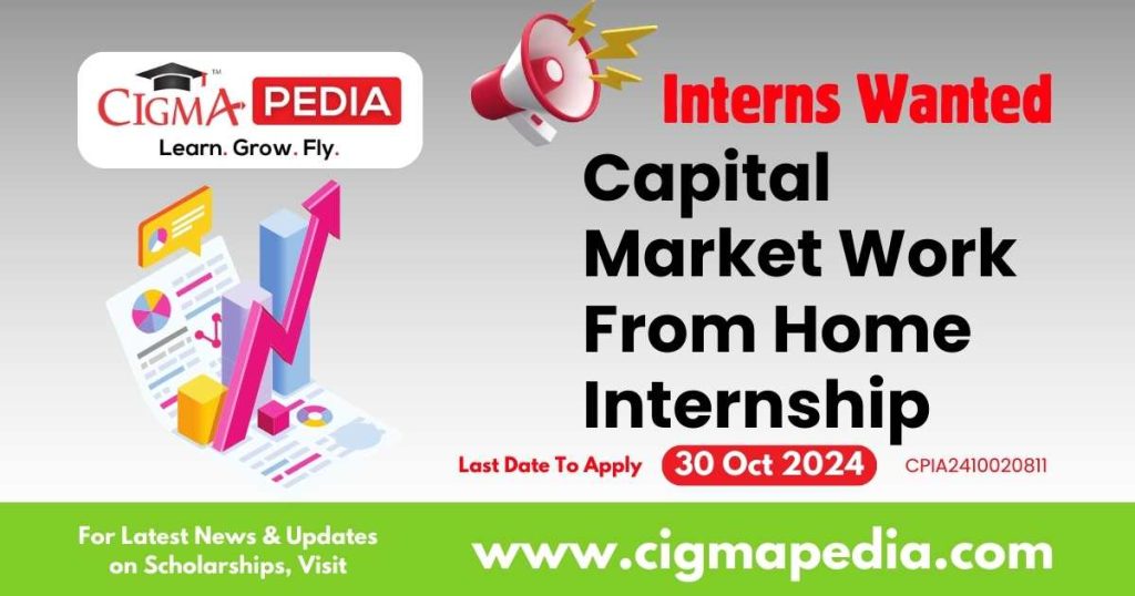 Capital Market Work From Home Internship