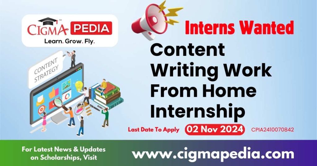 Content Writing Work From Home Internship