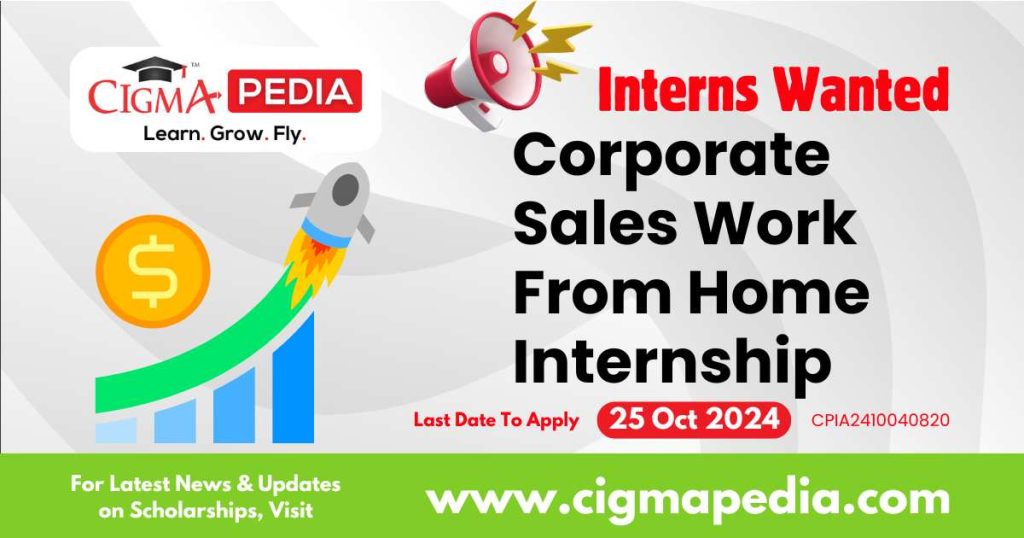 Corporate Sales Work From Home Internship