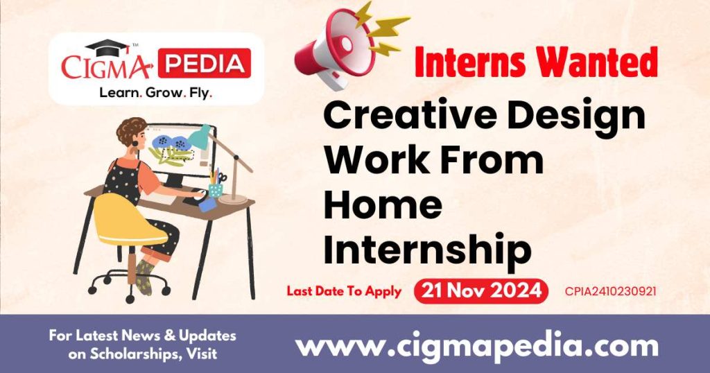 Creative Design Work From Home Internship