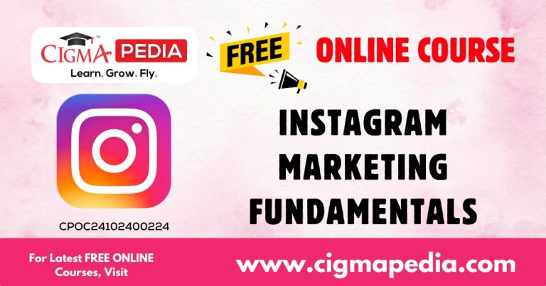 Instagram Marketing Fundamentals Free Online Course Cigma Pedia