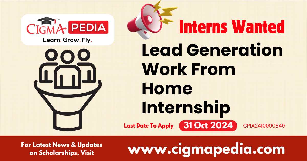 Lead Generation Work From Home Internship