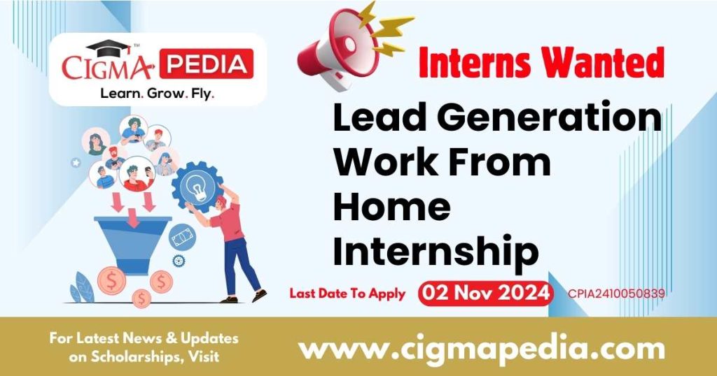 Lead Generation Work From Home Internship