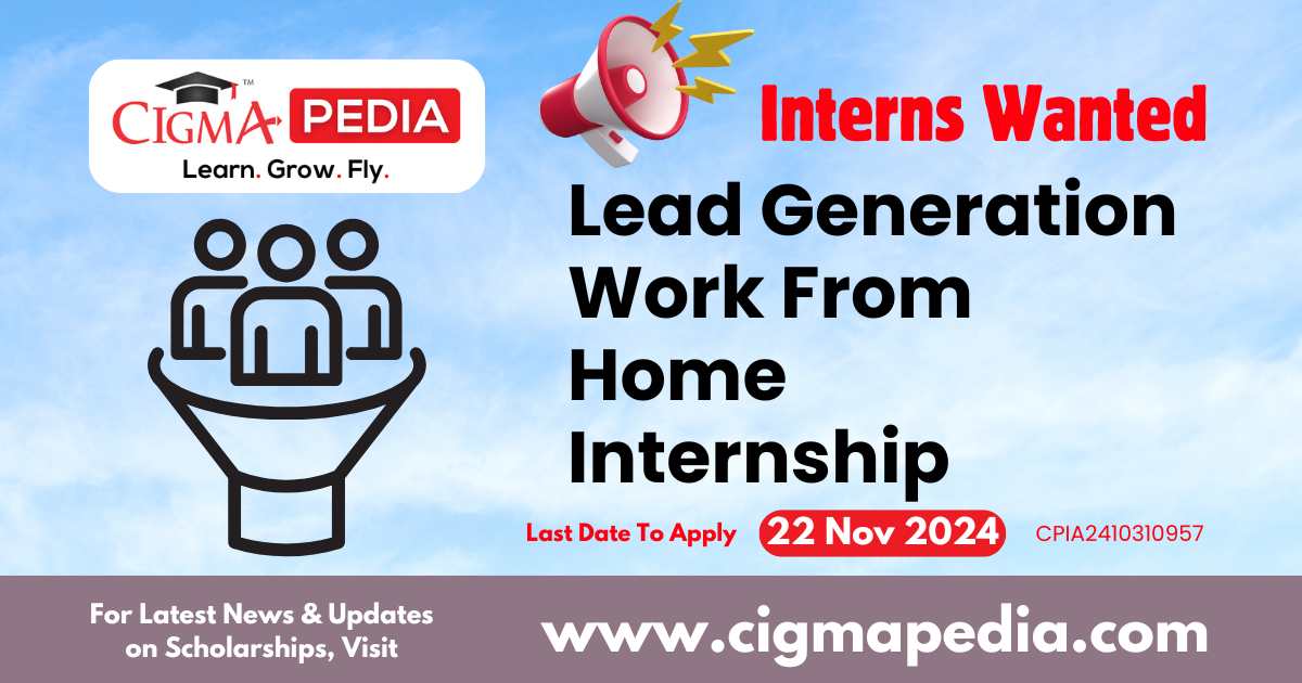 Lead Generation Work From Home Internship