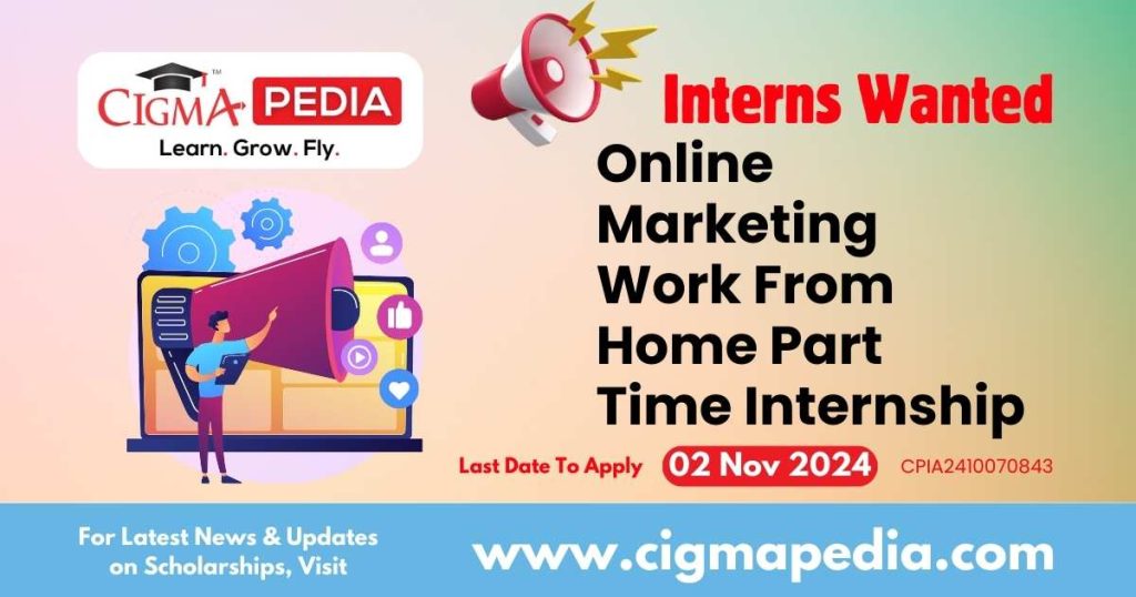 Online Marketing Work From Home Part Time Internship