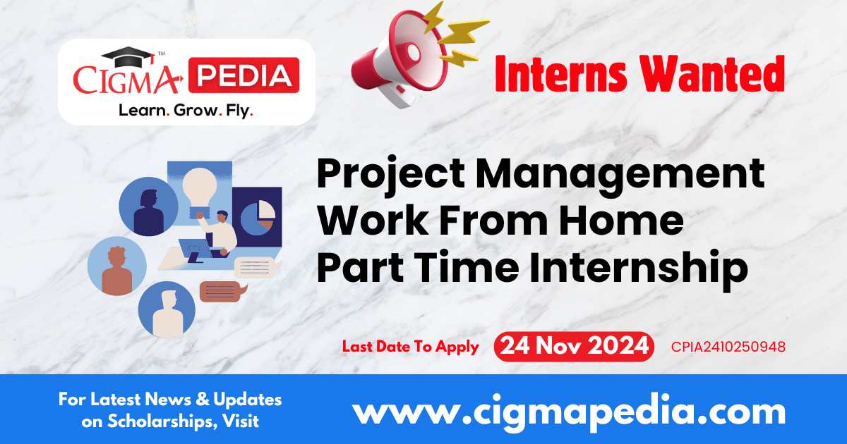 Project Management Work From Home Part Time Internship