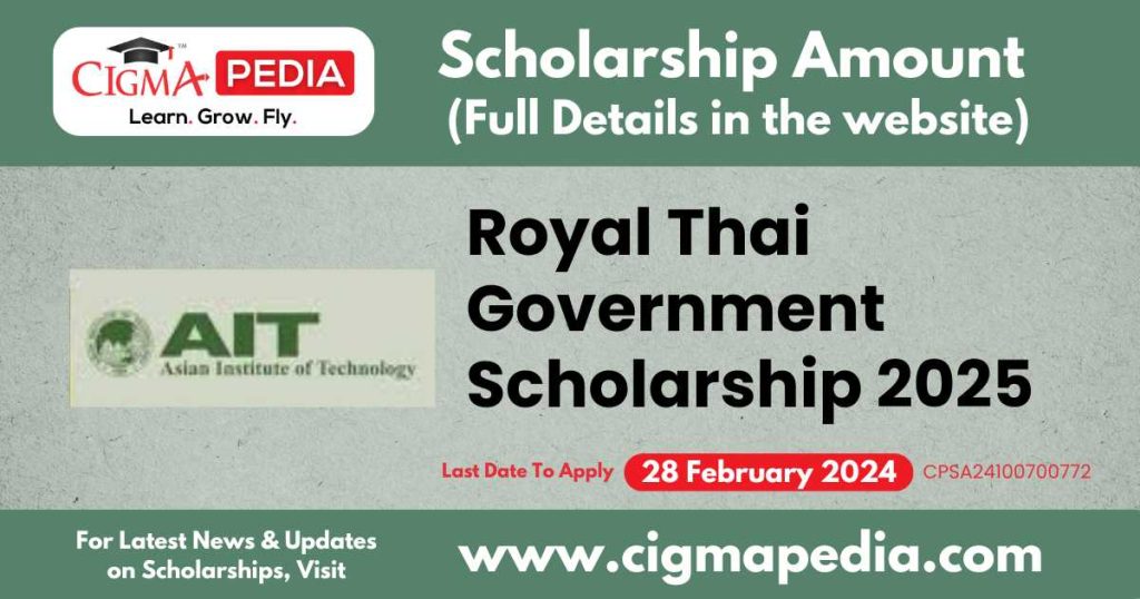 Royal Thai Government Scholarship