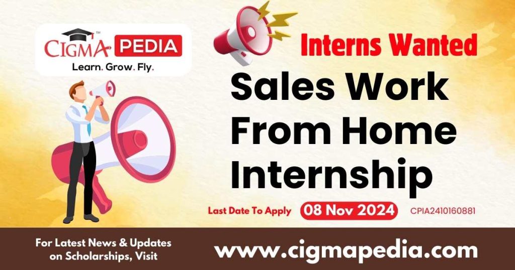 Sales Work From Home Internship