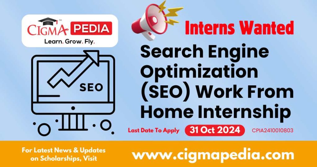 Search Engine Optimization (SEO) Work From Home Internship