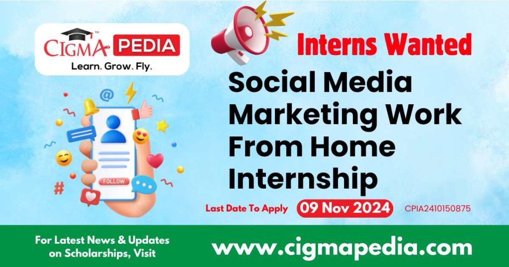 Social Media Marketing Work From Home Internship