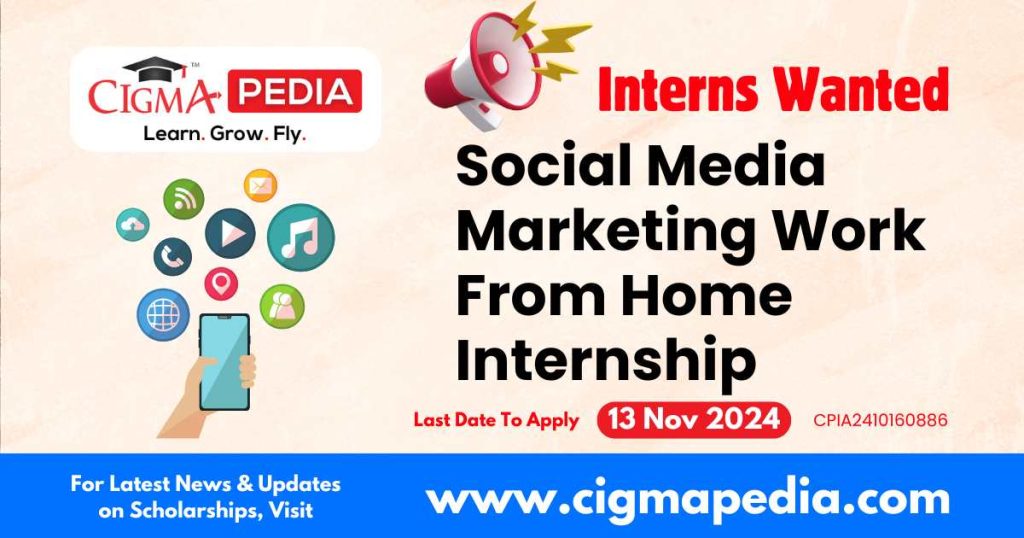 Social Media Marketing Work From Home Internship