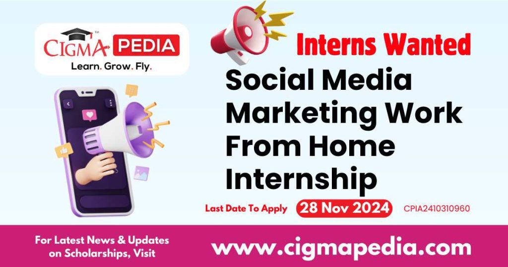 Social Media Marketing Work From Home Internship