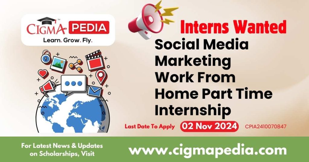 Social Media Marketing Work From Home Part Time Internship