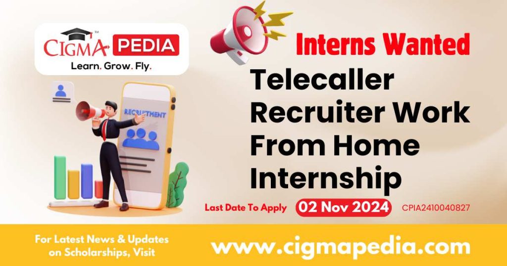 Telecaller Recruiter Work From Home Internship