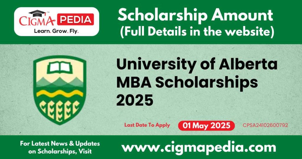 University of Alberta MBA Scholarships