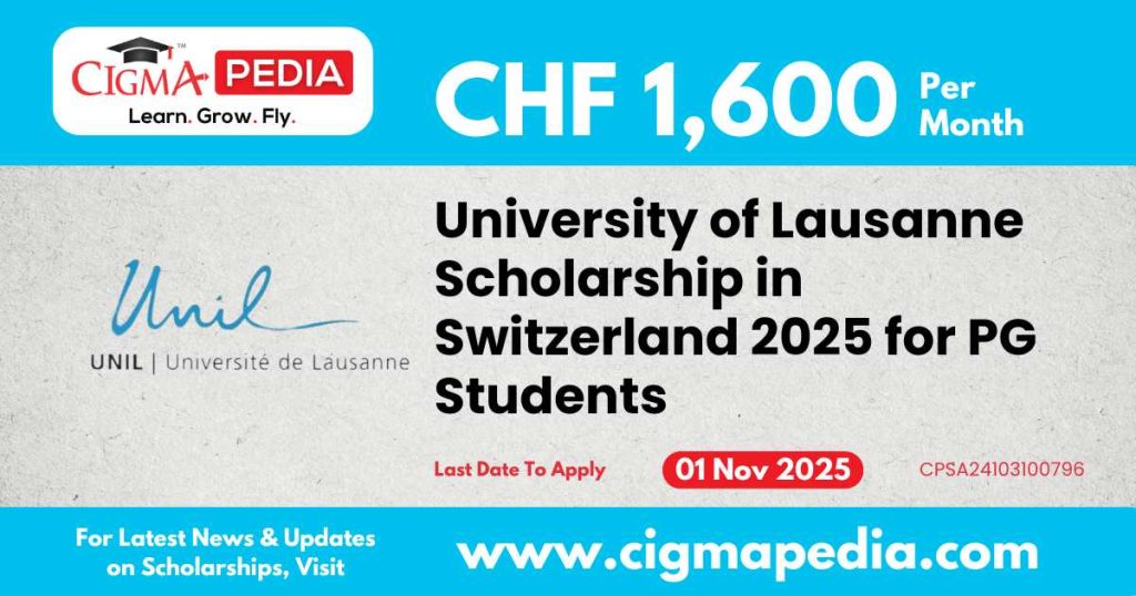 University of Lausanne Scholarship