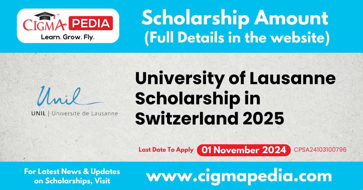 University of Lausanne Scholarship