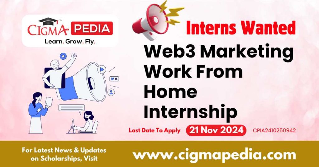 Web3 Marketing Work From Home Internship