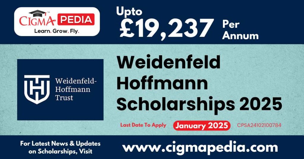 Weidenfeld Hoffmann Scholarships