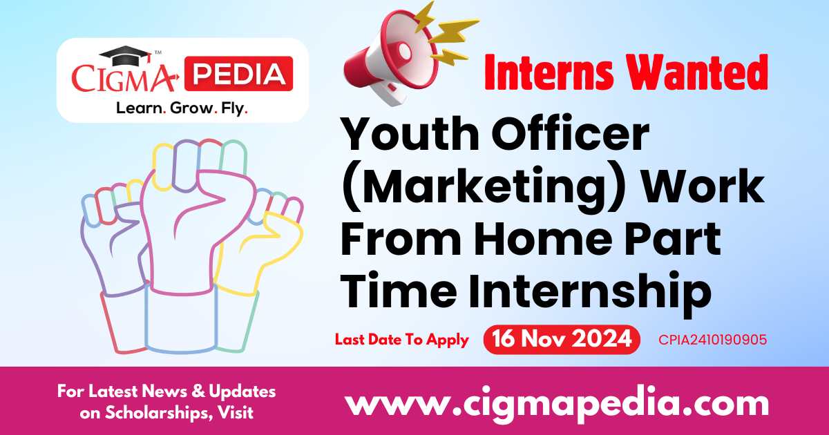 Youth Officer (Marketing) Work From Home Part Time Internship