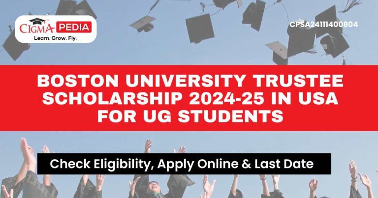 Boston University Trustee Scholarship 2025 In USA For UG Students Boston University Trustee Scholarship Blog Image 1 768x403