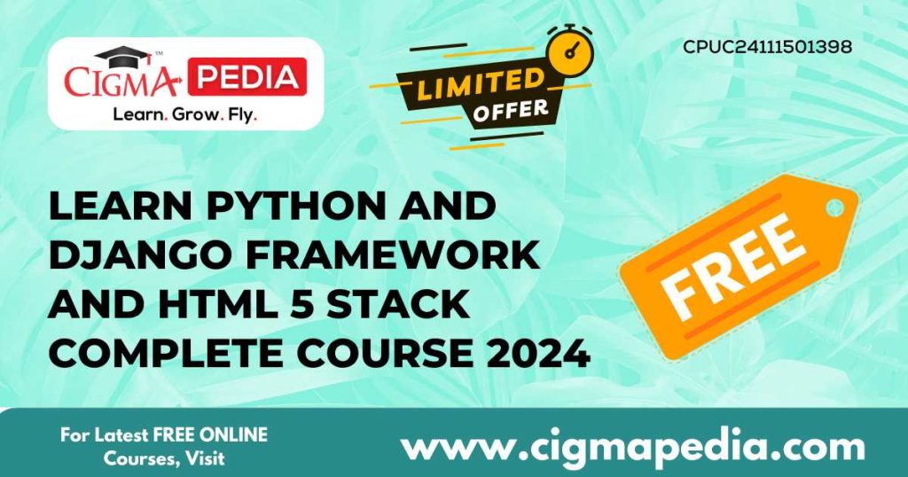 Python And Django Framework And HTML 5