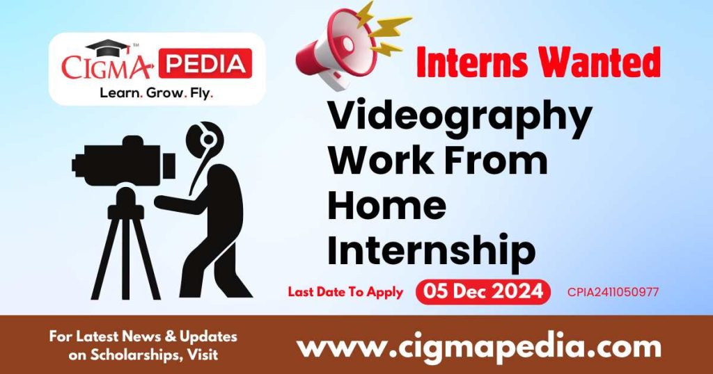 Videography Work From Home Internship