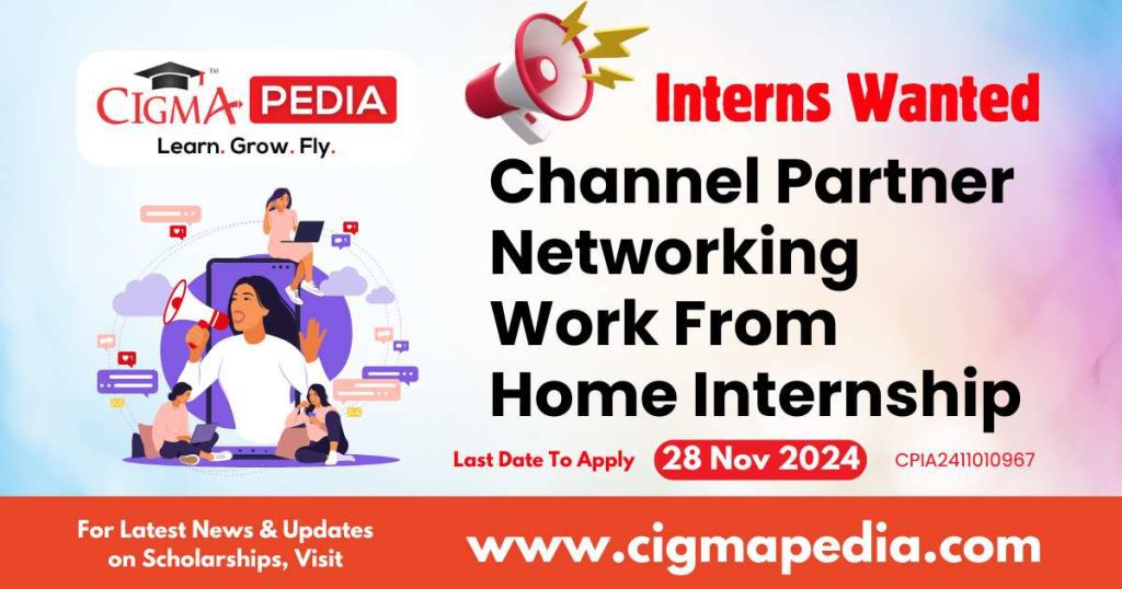 Channel Partner Networking Work From Home Internship