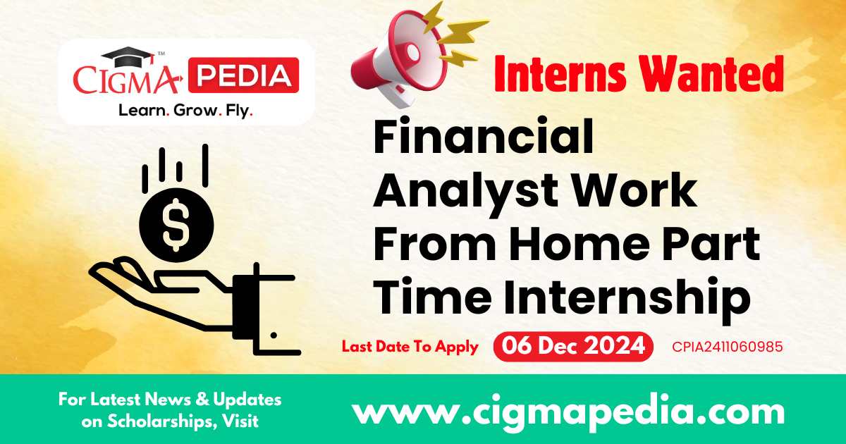 Financial Analyst Work From Home Part Time Internship by Zean Lithos ...
