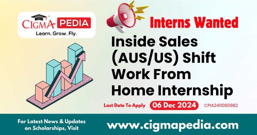 Inside Sales (AUS/US) Shift Work From Home Internship