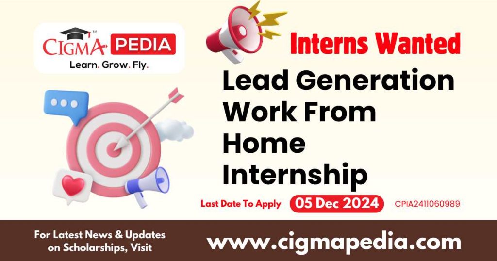 Lead Generation Work From Home Internship