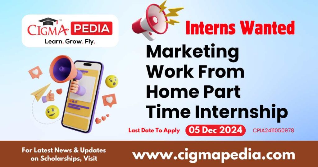 Marketing Work From Home Part Time Internship