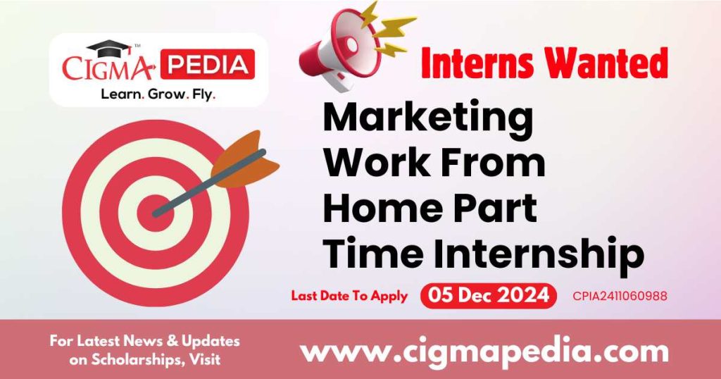 Marketing Work From Home Part Time Internship