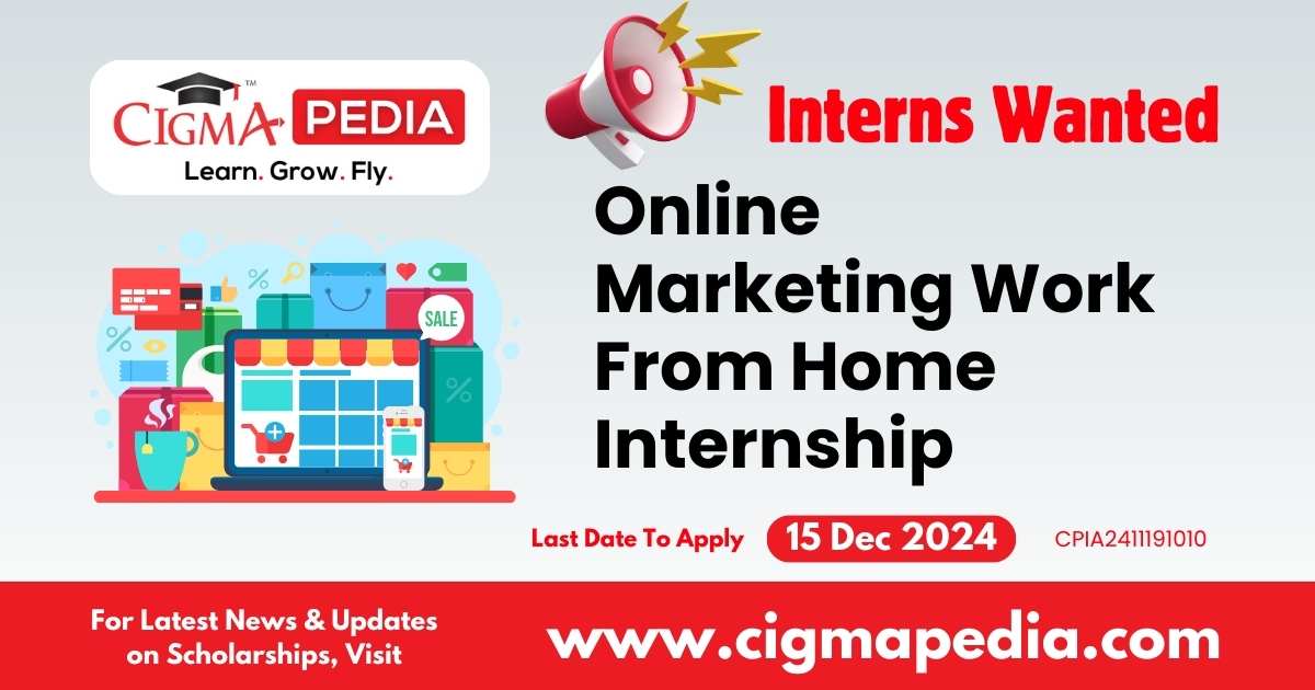 Online Marketing Work From Home Internship