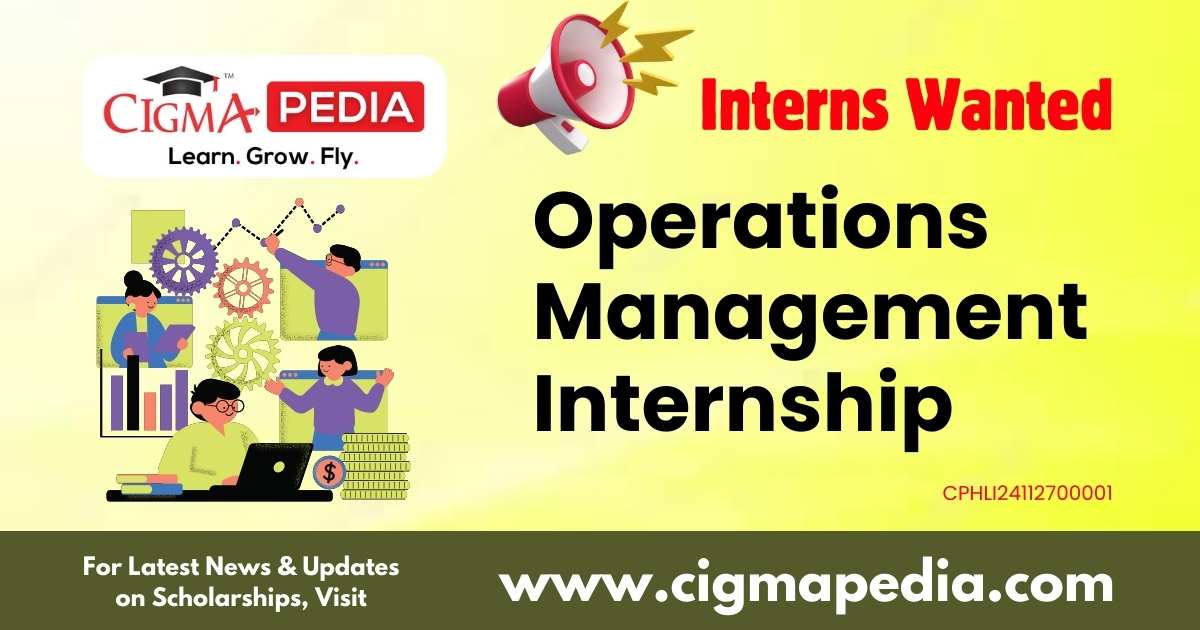 Operations Management Internship