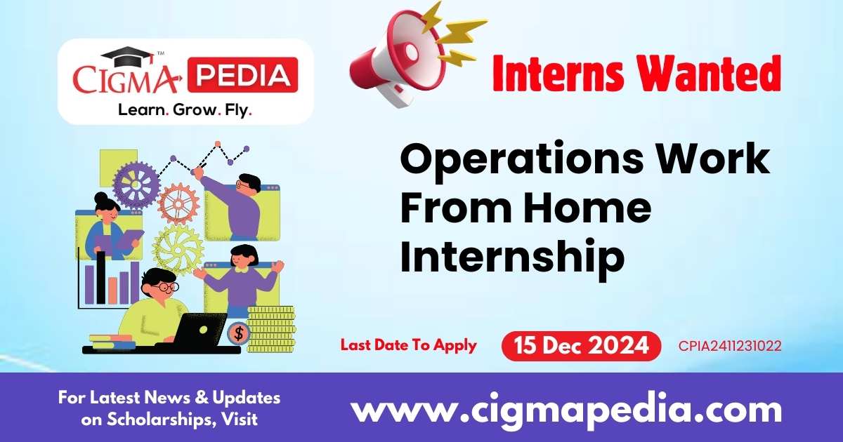 Operations Work From Home Internship