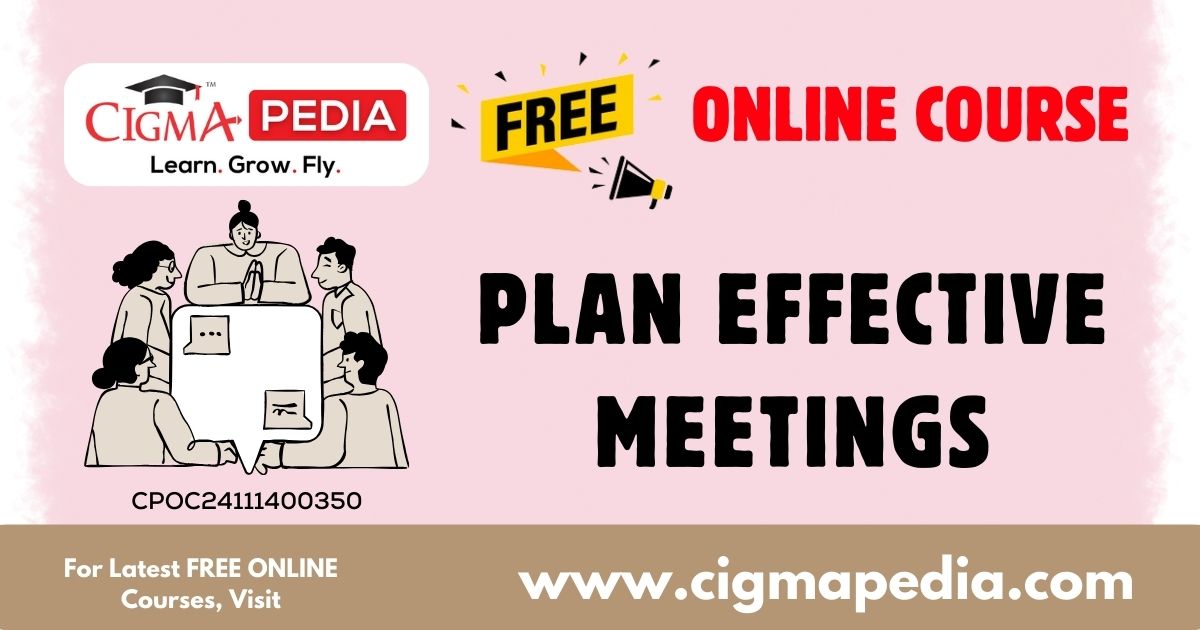 Plan Effective Meetings