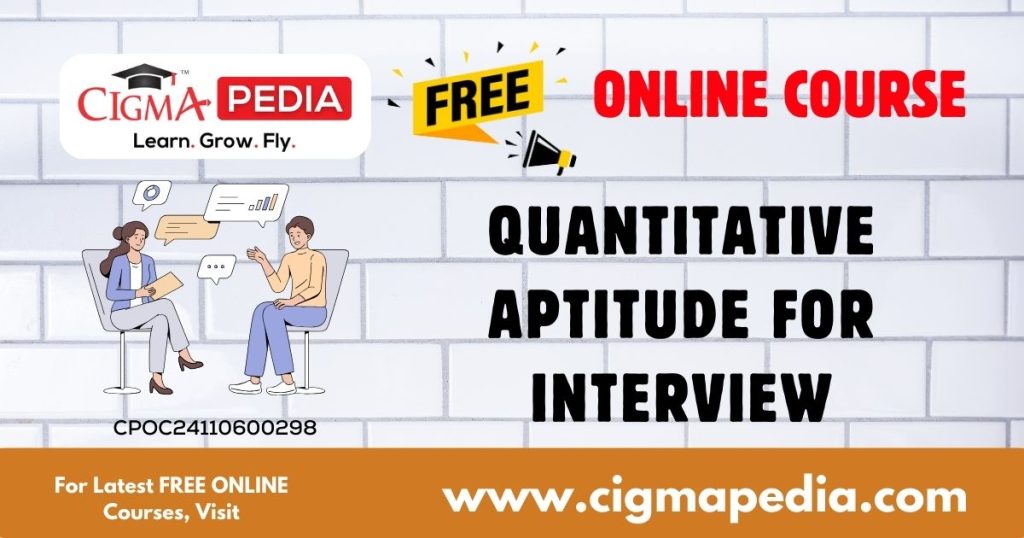 Quantitative Aptitude for Interview