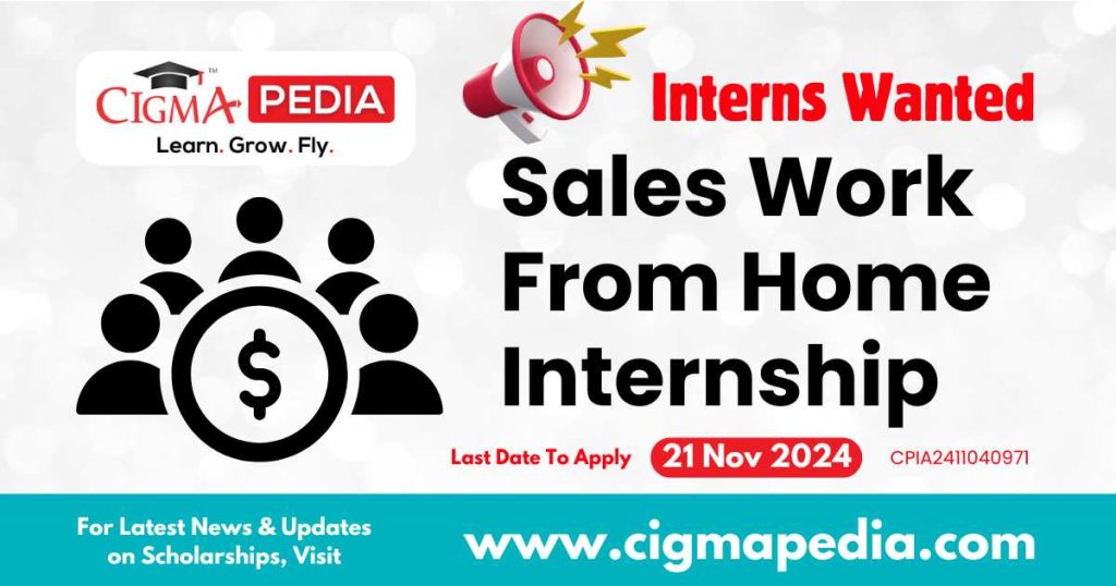 Sales Work From Home Internship