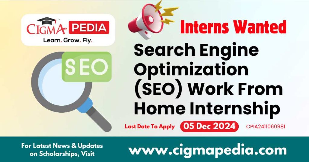 Search Engine Optimization (SEO) Work From Home Internship